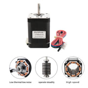HANPOSE 17HS6401S Motore passo-passo a 4 conduttori 12V 1,7A 60mm 70N.cm, 17HS6401S