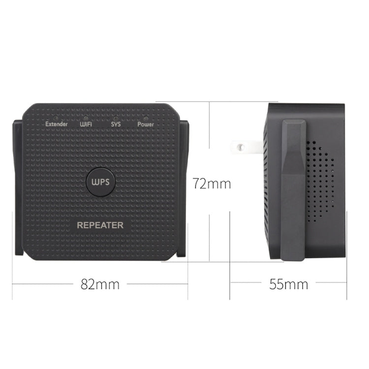 Amplificatore Wifi Extender Wifi Ripetitore Wifi 2.4G 300M con 1 porta LAN, US Plug, EU Plug, UK Plug