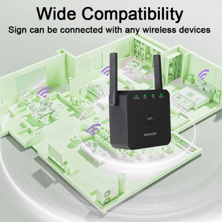 Amplificatore Wifi Extender Wifi Ripetitore Wifi 2.4G 300M con 1 porta LAN, US Plug, EU Plug, UK Plug