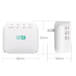 Amplificatore Wi-Fi 2.4G 300M Ripetitore WiFi a lungo raggio Ripetitore di segnale wireless, US Plug White, EU Plug White, UK Plug White, US Plug Black, EU Plug Black, UK Plug Black