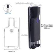 Lettore di codici a barre per telefono con clip posteriore wireless per scanner di codici a barre Bluetooth 2D HC101D, 2D Middle, 2D Side