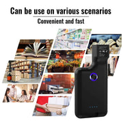 Lettore di codici a barre per telefono con clip posteriore wireless per scanner di codici a barre Bluetooth 2D HC101D, 2D Middle, 2D Side