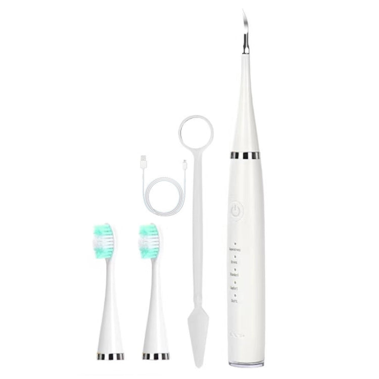Set per la pulizia dei denti per la rimozione del tartaro elettrico 6 in 1, White Basic, White Exclusive, Black Basic, Black Exclusive, Green Basic, Green Exclusive, 5pcs Toothbrush Head White, 5pcs Toothbrush Head Black, 5pcs Toothbrush Head Green