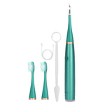 Set per la pulizia dei denti per la rimozione del tartaro elettrico 6 in 1, White Basic, White Exclusive, Black Basic, Black Exclusive, Green Basic, Green Exclusive, 5pcs Toothbrush Head White, 5pcs Toothbrush Head Black, 5pcs Toothbrush Head Green