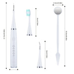 Set per la pulizia dei denti per la rimozione del tartaro elettrico 6 in 1, White Basic, White Exclusive, Black Basic, Black Exclusive, Green Basic, Green Exclusive, 5pcs Toothbrush Head White, 5pcs Toothbrush Head Black, 5pcs Toothbrush Head Green