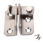 Chiusura per porta scorrevole in acciaio inossidabile, senza chiusura a punzone, con vite, Small Left Open, Small Right Open, Large Left Open, Large Right Open