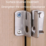 Chiusura per porta scorrevole in acciaio inossidabile, senza chiusura a punzone, con vite, Small Left Open, Small Right Open, Large Left Open, Large Right Open