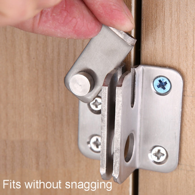 Chiusura per porta scorrevole in acciaio inossidabile, senza chiusura a punzone, con vite, Small Left Open, Small Right Open, Large Left Open, Large Right Open