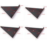 Staffa per mensola a muro con staffa triangolare invisibile portante con viti, 140x130mm Black, 170x130mm Black, 230x170mm Black, 280x170mm Black, 140x130mm White, 170x130mm White, 230x170mm White, 280x170mm White