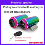 Simulatore di tubo di scarico audio con rivestimento colorato per subwoofer per moto, 12V