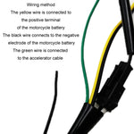Simulatore di tubo di scarico audio con rivestimento colorato per subwoofer per moto, 12V