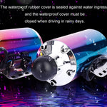 Simulatore di tubo di scarico audio con rivestimento colorato per subwoofer per moto, 12V