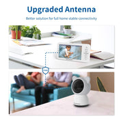Telecamera per la cura del bambino Wi-Fi wireless per monitor per bambini HD da 5 pollici, EU Plug, US Plug, UK Plug, AU Plug