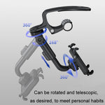 Supporto per cellulare multifunzione per cruscotto con morsetto per visiera parasole per auto