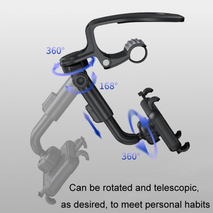 Supporto per cellulare multifunzione per cruscotto con morsetto per visiera parasole per auto