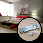 Gancio senza foro con chiusura a cerniera, serratura per porta della cassettiera con chiave in ferro, 2.5 inch Interlocking, 2.5 inch Non-Interlocking, 3 inch Interlocking, 3 inch Non-Interlocking, 4 inch Interlocking, 4 inch Non-Interlocking