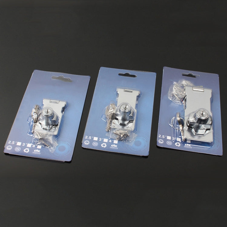 Gancio senza foro con chiusura a cerniera, serratura per porta della cassettiera con chiave in ferro, 2.5 inch Interlocking, 2.5 inch Non-Interlocking, 3 inch Interlocking, 3 inch Non-Interlocking, 4 inch Interlocking, 4 inch Non-Interlocking