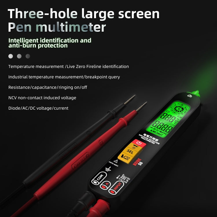 BSIDE S6 Multimetro Digitale Penna con Display LCD