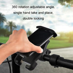 Supporto per telefono da bicicletta Clip per cellulare con rotazione a 360 gradi