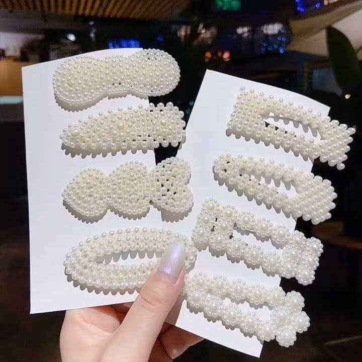 5 pezzi/set fermagli per capelli con perle set fermagli per capelli grandi perni barrette accessori per capelli per ragazze da donna
