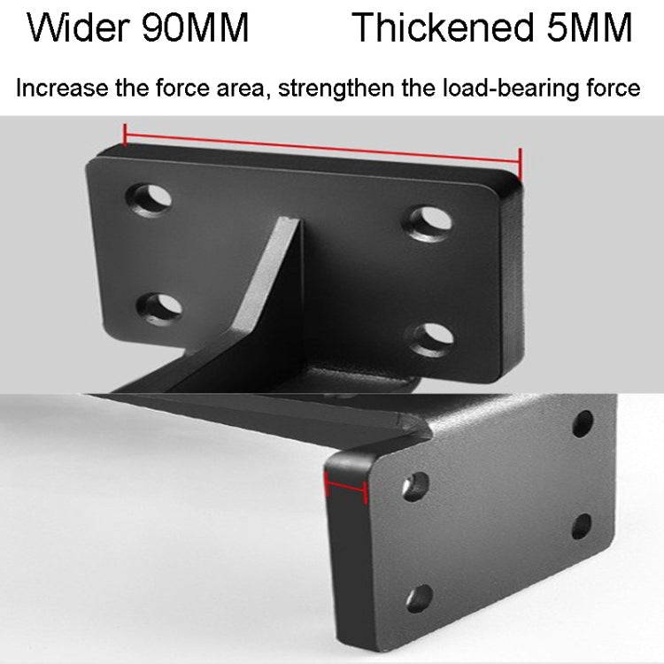 Staffa di supporto in laminato portante nascosta con staffa per carichi pesanti di tipo T da 5 mm, 6 inch, 8 inch, 10 inch, 12 inch, 14 inch, 16 inch, 18 inch, 20 inch