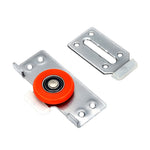 Raccordi per pulegge per porte scorrevoli per armadi Accessori per porte scorrevoli silenziose con 8 viti, Pulley
