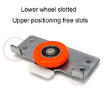 Raccordi per pulegge per porte scorrevoli per armadi Accessori per porte scorrevoli silenziose con 8 viti, Pulley