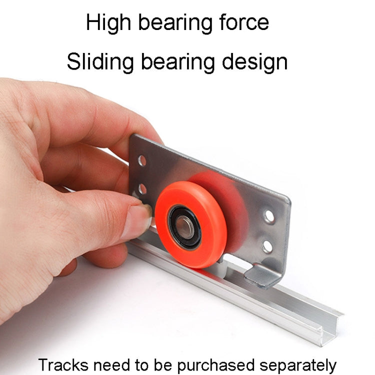 Raccordi per pulegge per porte scorrevoli per armadi Accessori per porte scorrevoli silenziose con 8 viti, Pulley