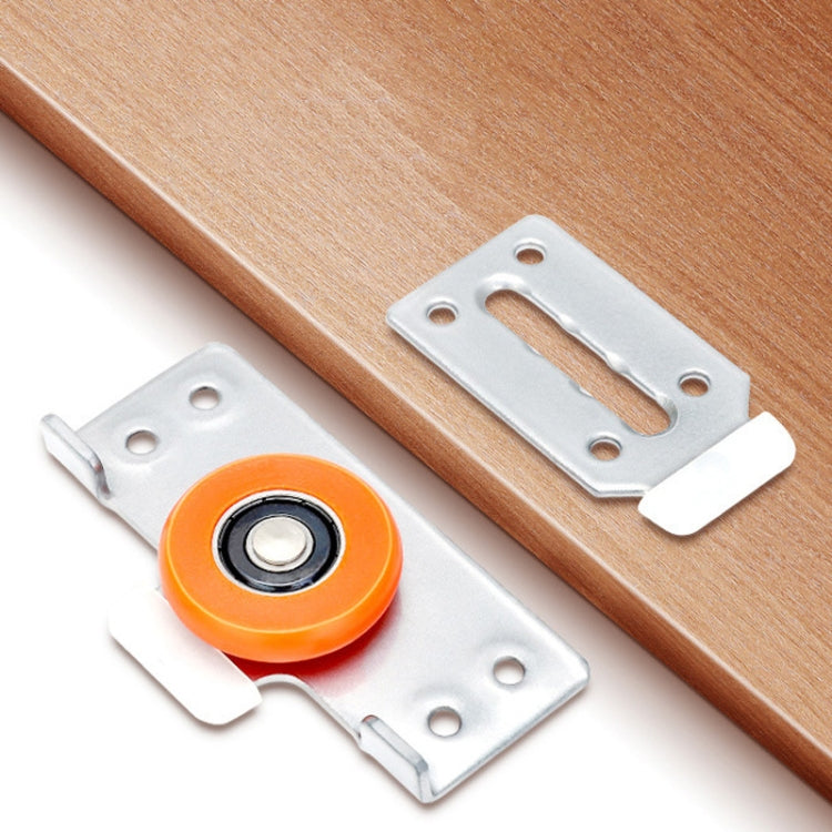 Raccordi per pulegge per porte scorrevoli per armadi Accessori per porte scorrevoli silenziose con 8 viti, Pulley