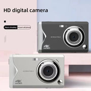 Fotocamera digitale HD con messa a fuoco automatica con schermo IPS 4K HD da 3,0 pollici, Black, White