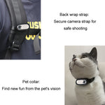Fotocamera HD portatile con collare in silicone per animali
