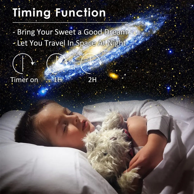 Galaxy Night Light Star Proiettore Lampada da tavolo a LED Decorazione per la camera dei bambini con disco in pellicola da 12 pezzi