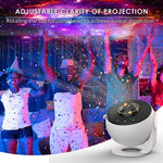 Galaxy Night Light Star Proiettore Lampada da tavolo a LED Decorazione per la camera dei bambini con disco in pellicola da 12 pezzi