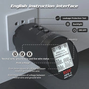 BSIDE ASTS Analizzatore di circuiti Plug Power Tester, US Plug, EU Plug, UK Plug