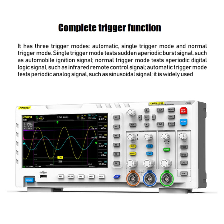 Oscilloscopio digitale doppio canale 100MHz FNIRSI 1014D