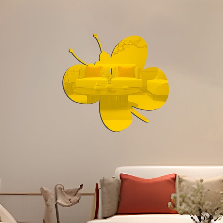 Adesivi murali stereo a farfalla in acrilico Camera da letto Soggiorno Sfondo Decorazione murale Specchio morbido, Butterfly