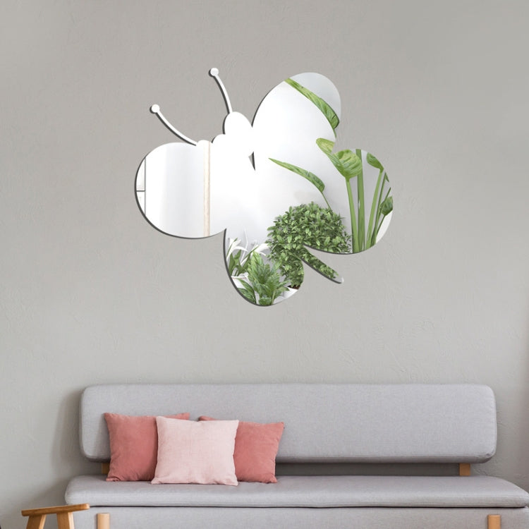 Adesivi murali stereo a farfalla in acrilico Camera da letto Soggiorno Sfondo Decorazione murale Specchio morbido, Butterfly