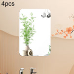 Modelli ad angolo tondo Specchio acrilico rettangolare Adesivi murali stereo Decorazione domestica Specchio morbido, 4pcs 15cm x 10cm, 4pcs 20cm x 13cm, 4pcs 30cm x 20cm, 4pcs 42cm x 27cm