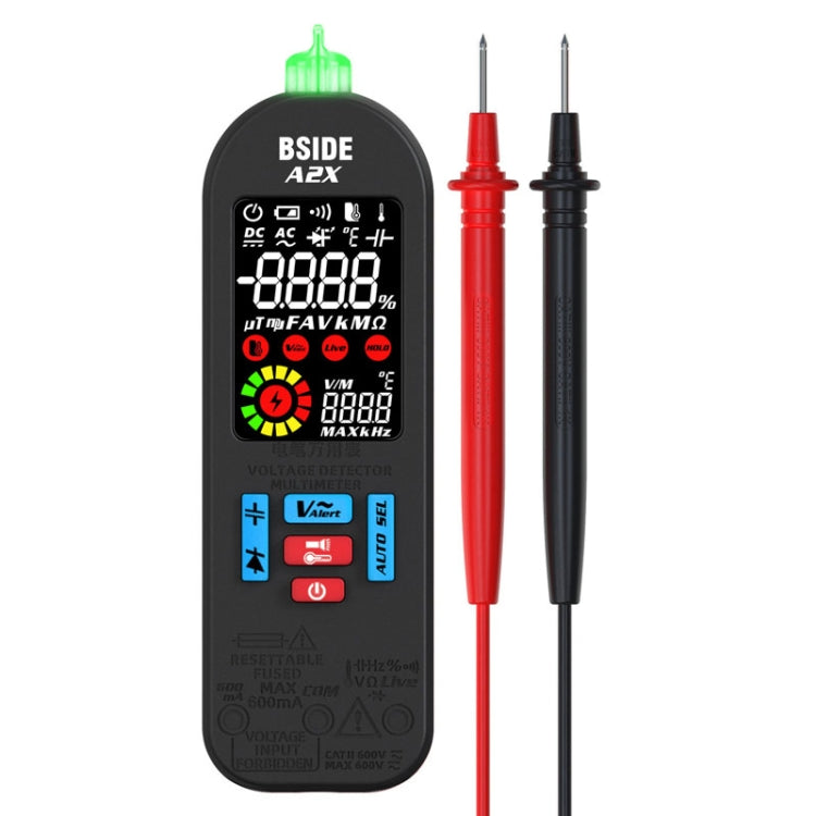 Multimetro digitale portatile BSIDE A2X con ricarica USB-C