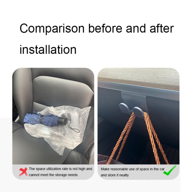 Per Tesla Model Y Accessori per la modifica degli interni del gancio del vano portaoggetti del passeggero, Glove Box Hook