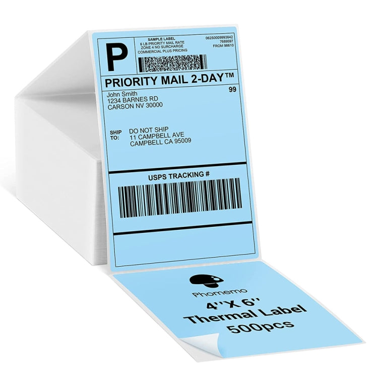 Carta etichette termiche adesive 4x6 pollici per Phomemo