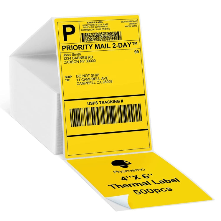 Carta etichette termiche adesive 4x6 pollici per Phomemo