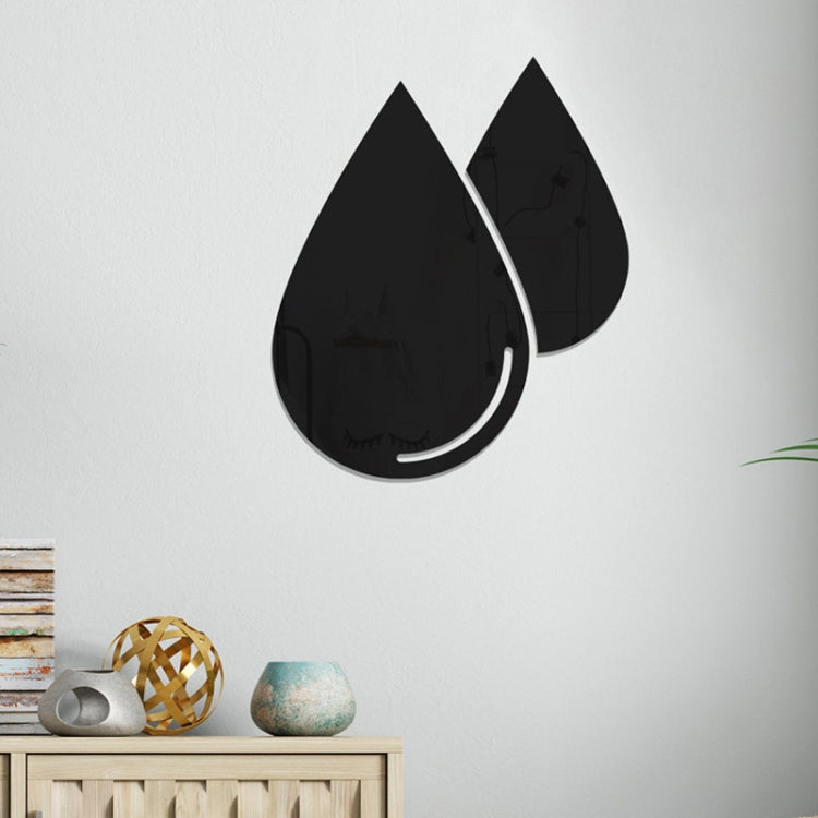 2 pezzi/set adesivi murali stereo a specchio con gocce d'acqua in acrilico, adesivi decorativi per soggiorno, camera da letto, specchio morbido, Water Drops