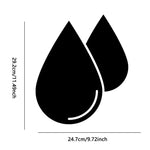 2 pezzi/set adesivi murali stereo a specchio con gocce d'acqua in acrilico, adesivi decorativi per soggiorno, camera da letto, specchio morbido, Water Drops