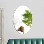 Specchio acrilico ovale Adesivi murali stereo Decorazione domestica Specchio morbido, 15cm x 10cm, 20cm x 13cm, 30cm x 20cm, 42cm x 27cm