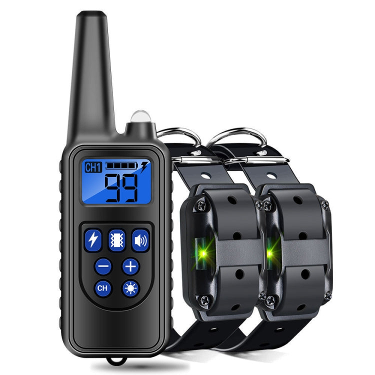 Collare vibrante antidisturbo intelligente per addestramento cani Stop Barker con telecomando da 800 m, With 1 Collar, With 2 Collars, With 3 Collars