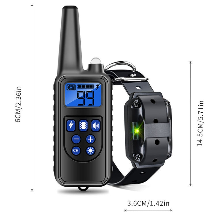 Collare vibrante antidisturbo intelligente per addestramento cani Stop Barker con telecomando da 800 m, With 1 Collar, With 2 Collars, With 3 Collars