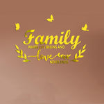 Adesivi murali specchio stereoscopico acrilico Familylove Specchio morbido decorativo autoadesivo per la casa, Familylove