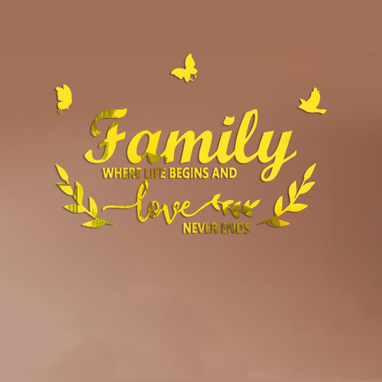Adesivi murali specchio stereoscopico acrilico Familylove Specchio morbido decorativo autoadesivo per la casa, Familylove