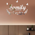 Adesivi murali specchio stereoscopico acrilico Familylove Specchio morbido decorativo autoadesivo per la casa, Familylove
